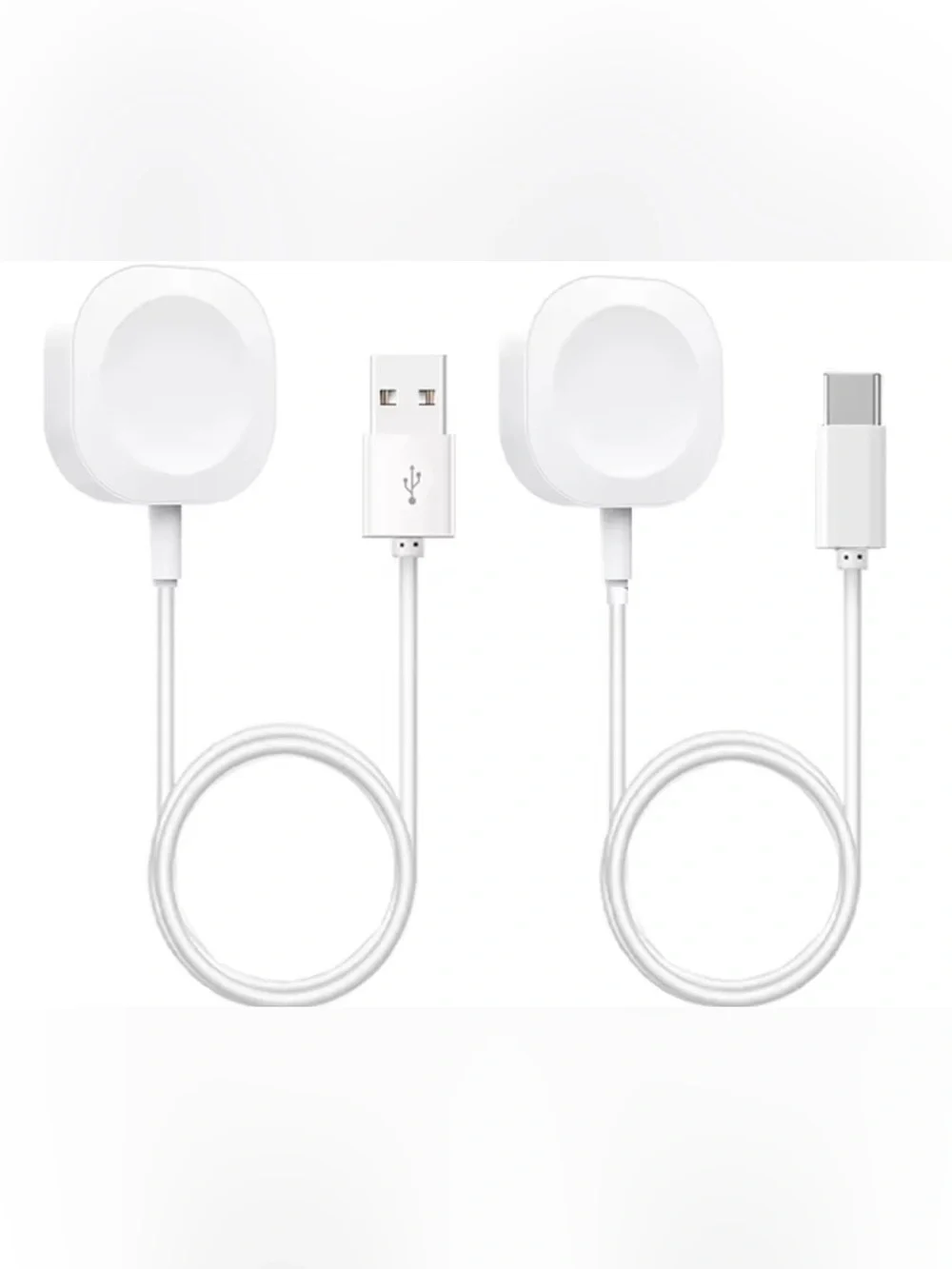 Apple Black Smartwatch with White Magnetic Charger